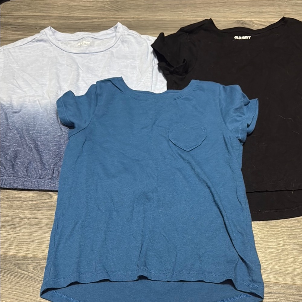 Old Navy Blue and Black Short Sleeve Tees**